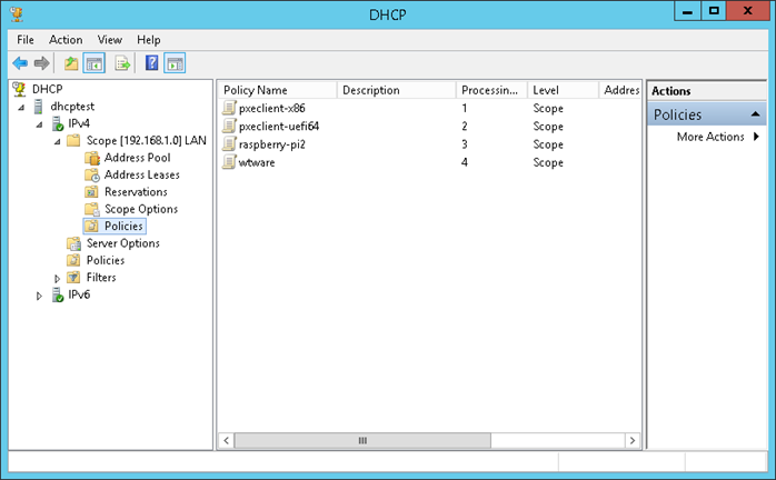DHCP configuration complete