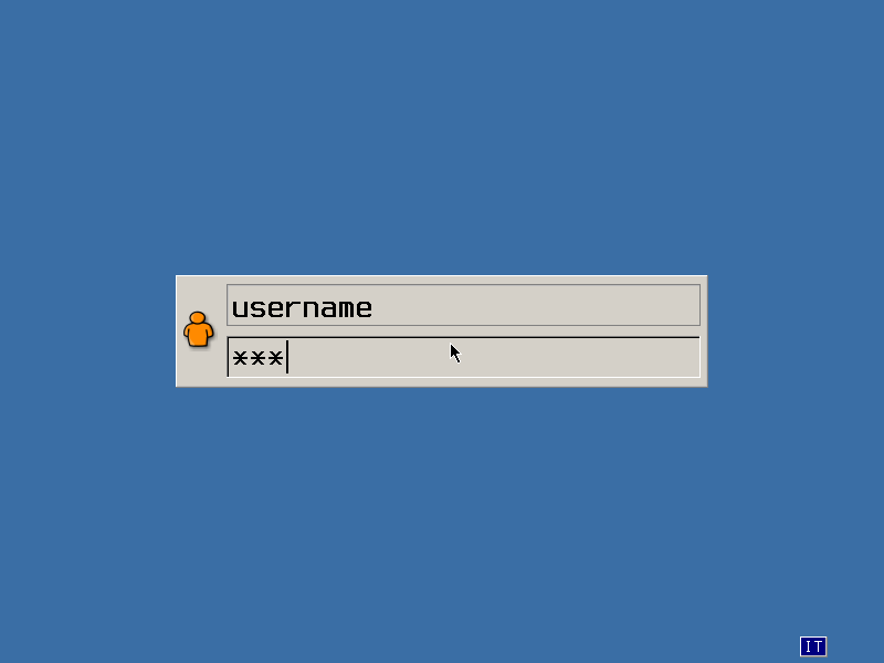 WTware login interface