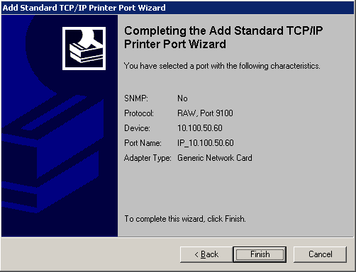 Printer setup wizard